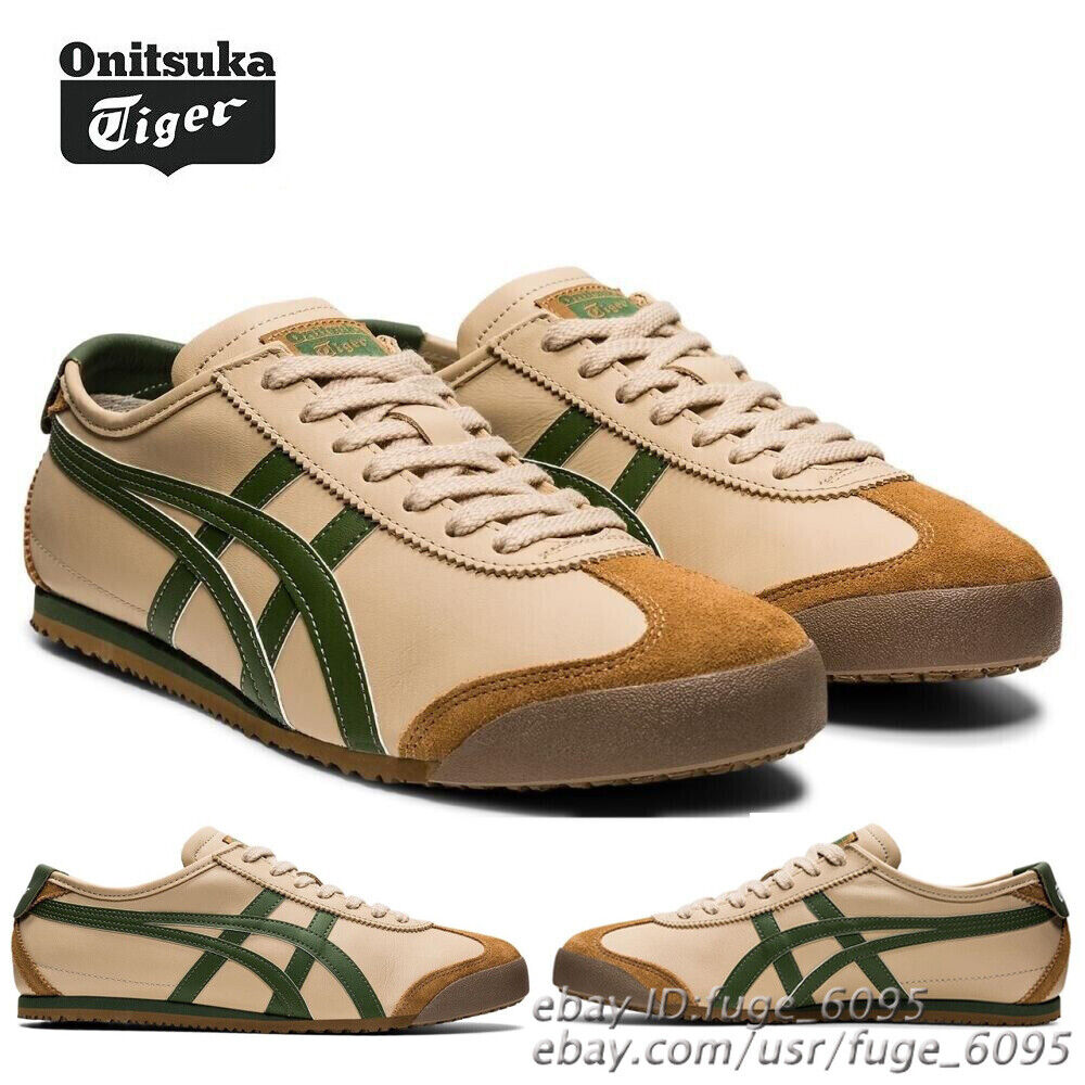 NEW Onitsuka Tiger Mexico 66 Beige/Green 1183C102-250 Unisex Sneakers Shoes