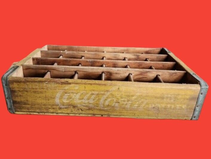  Coca Cola Wood Bottle Crate 24 Slots