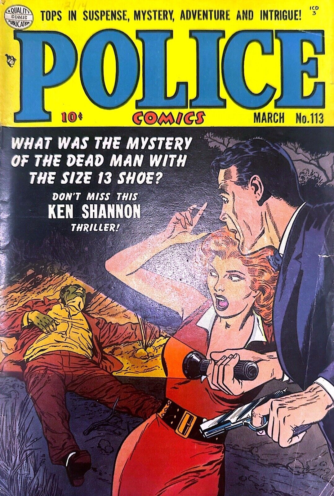 Police Comics #113 by Quality Comic Publications (1952) - Good/Very good (3.0)