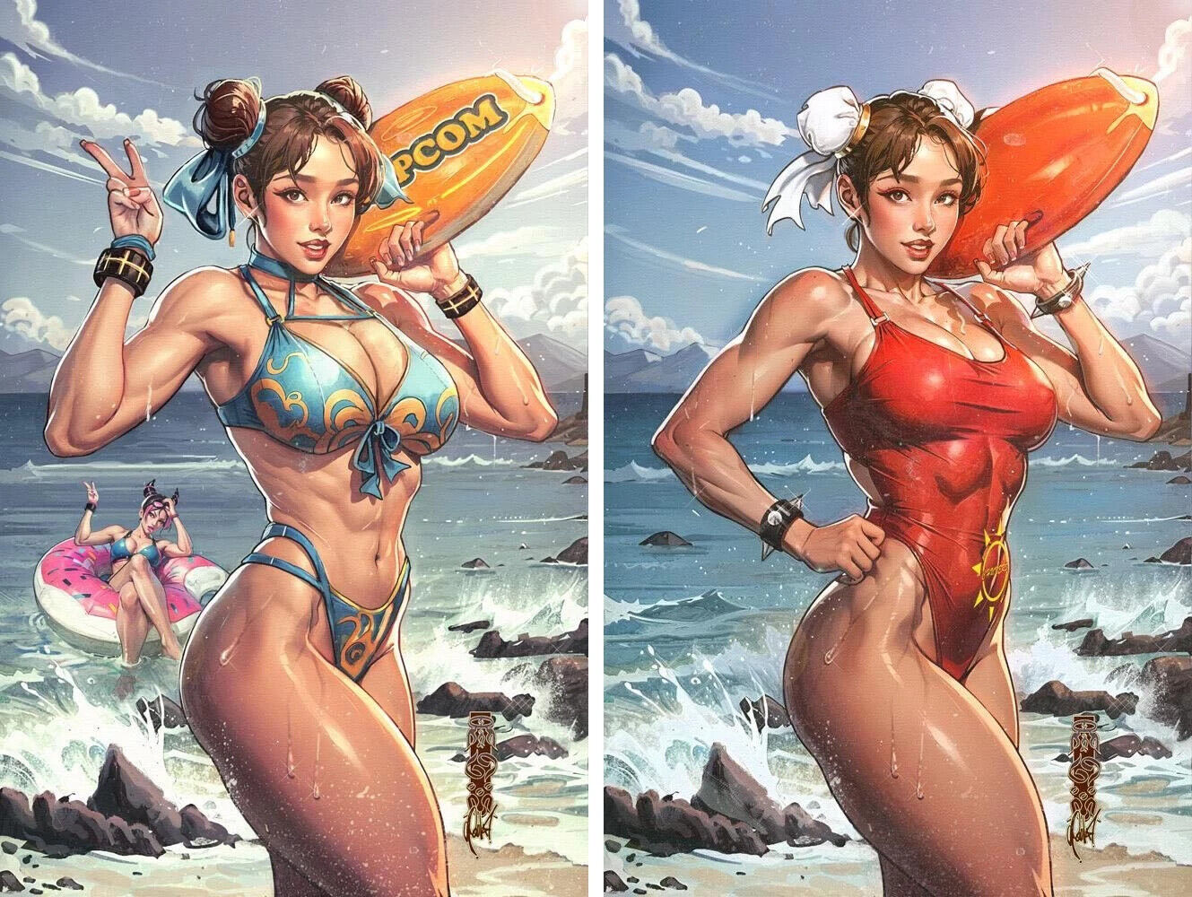 STREET FIGHTER 2024 SWIMSUIT ISSUE #1 (CEDRIC POULAT EXCLUSIVE VIRGIN A & B SET)