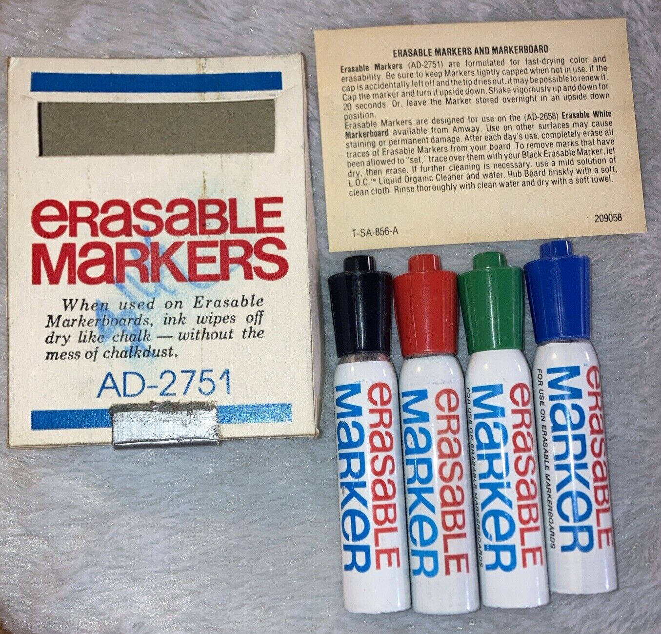 Vintage Erasable Promo Expo Markers Old School Smell Rare Set Of 4 NOS VHTF