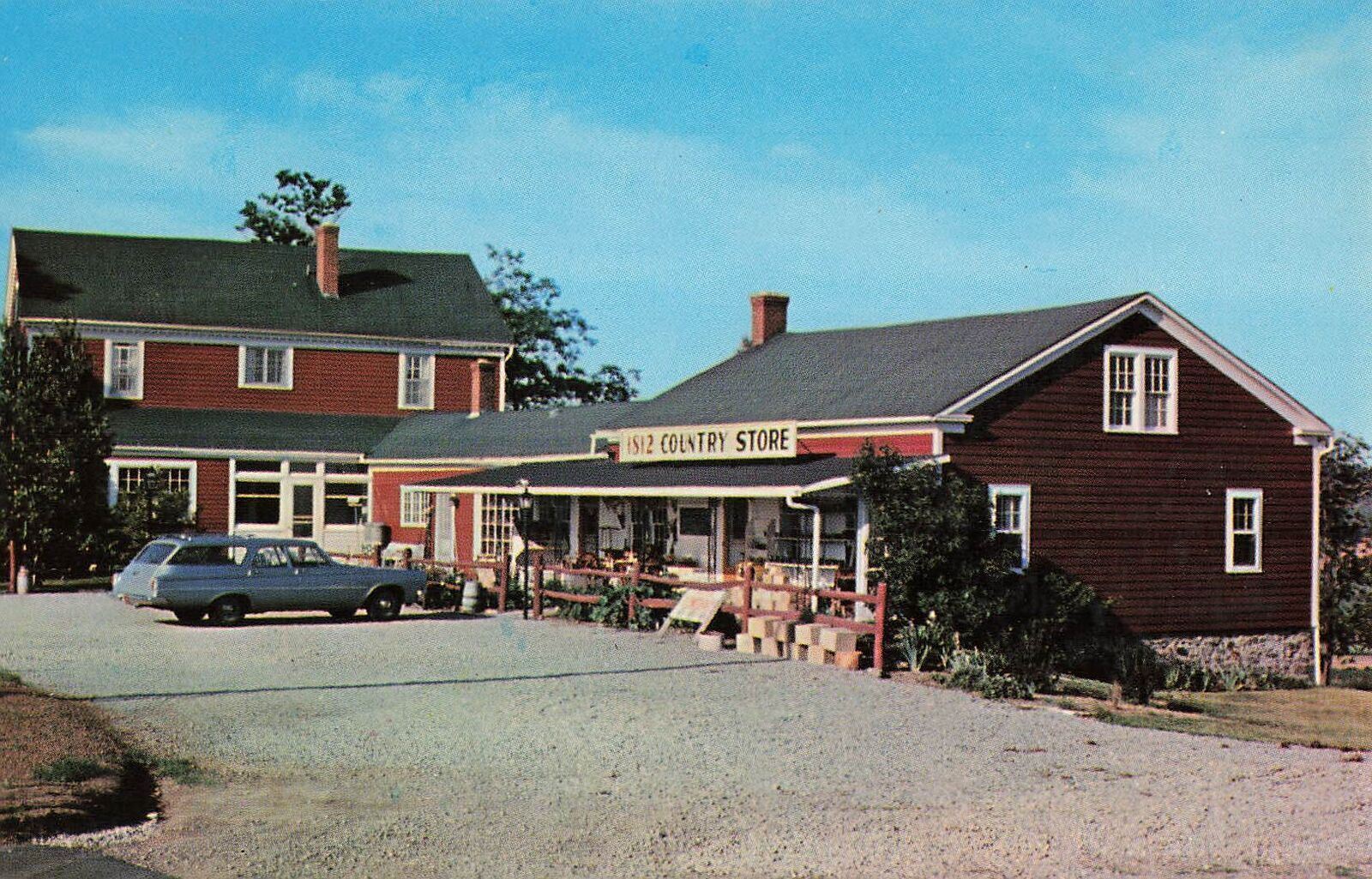 Vintage 1968 Postcard 1812 Country Store Hemlock NY Cheese & Candy Roadside