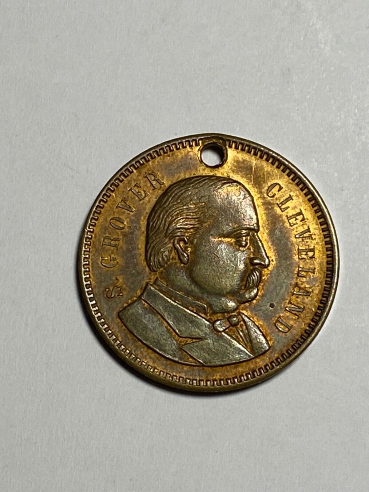 1888 Grover Cleveland presidential campaign token GC 1888-7(a)