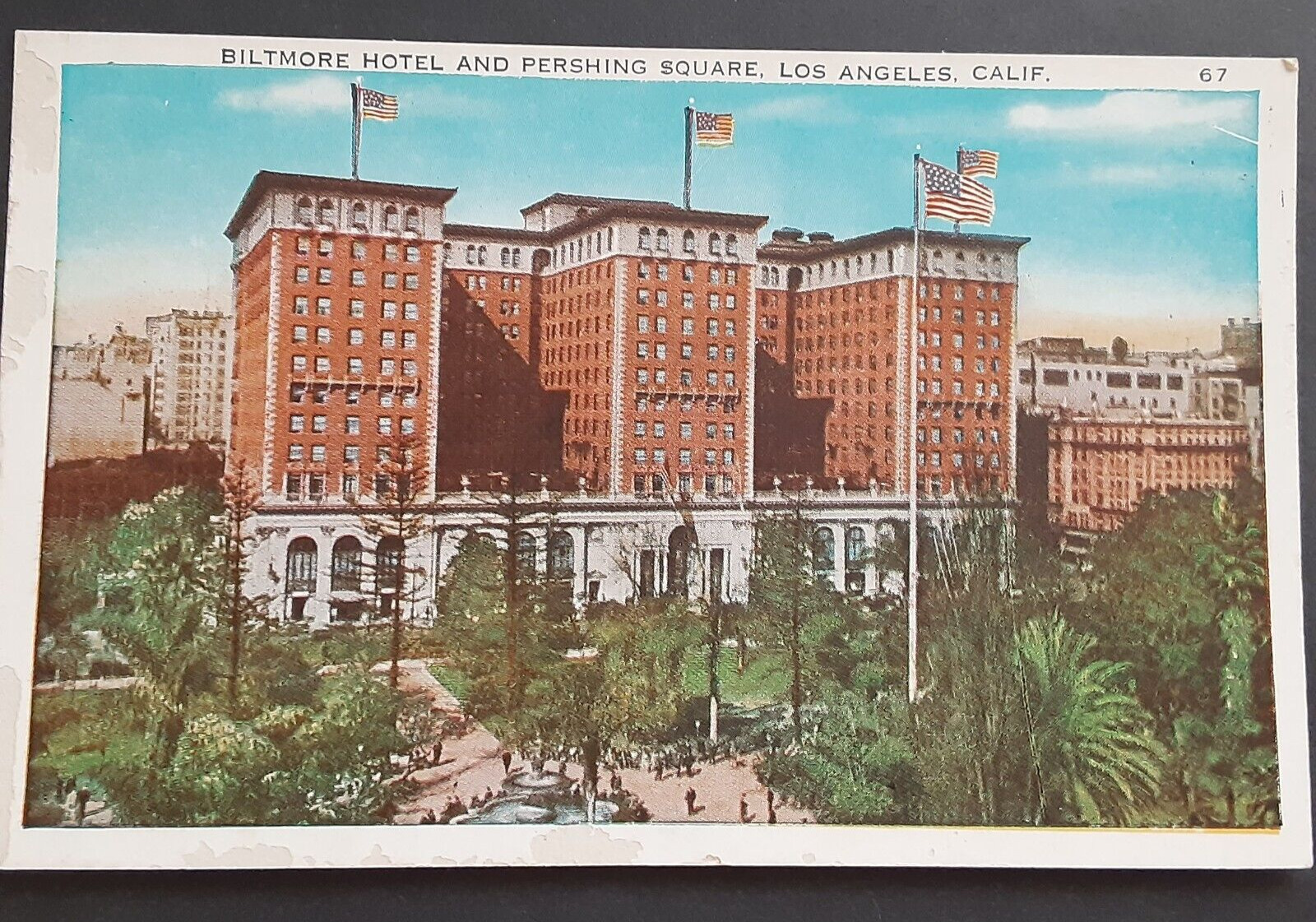 1930-40s Postcard Biltmore Hotel Los Angeles CA Vintage Post Card California VTG