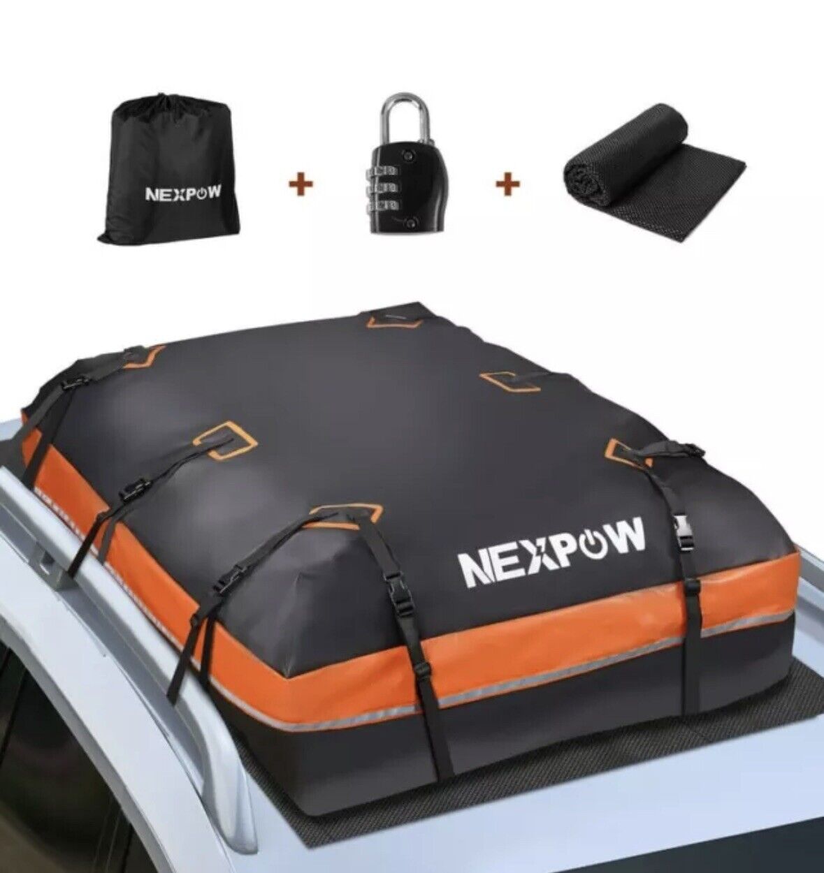 New NEXPOW Car Rooftop Cargo Carrier Bag, 21 Cubic Feet 100% Waterproof