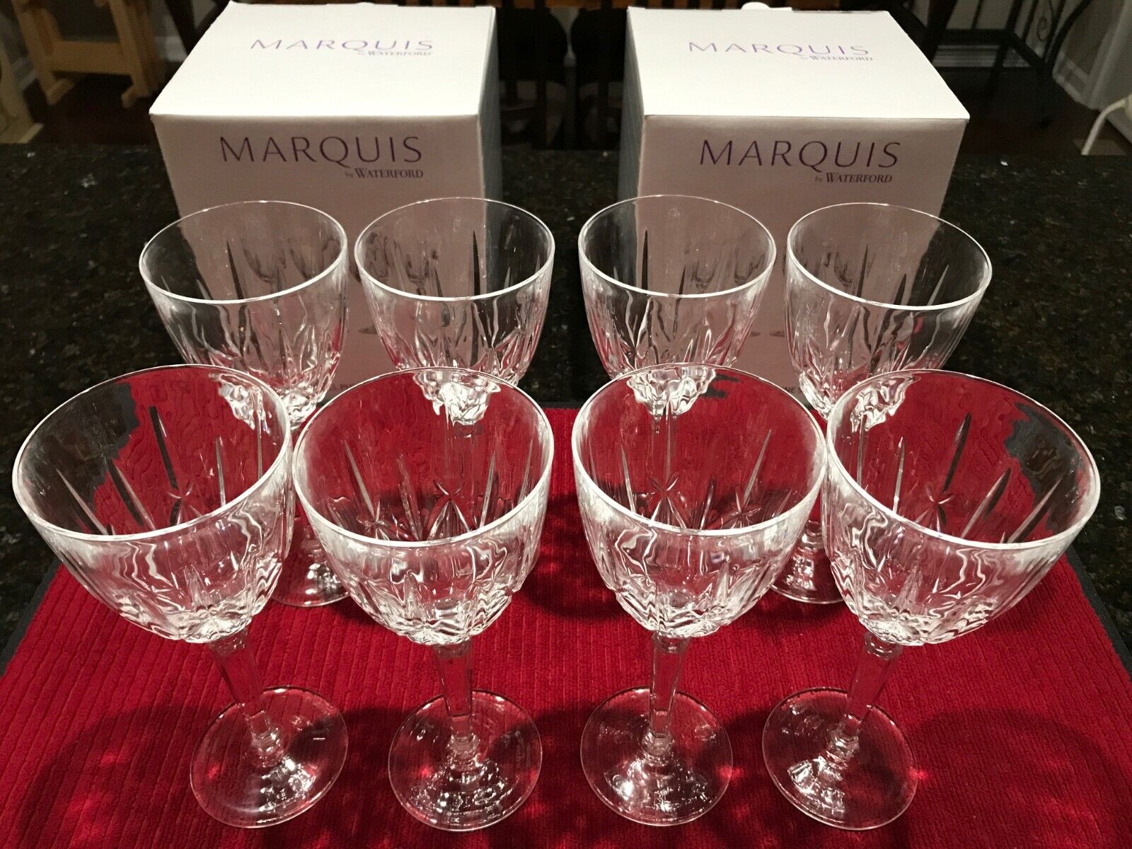 NEW Marquis by Waterford Sparkle Oversized Goblets 156156 (Qty 8)