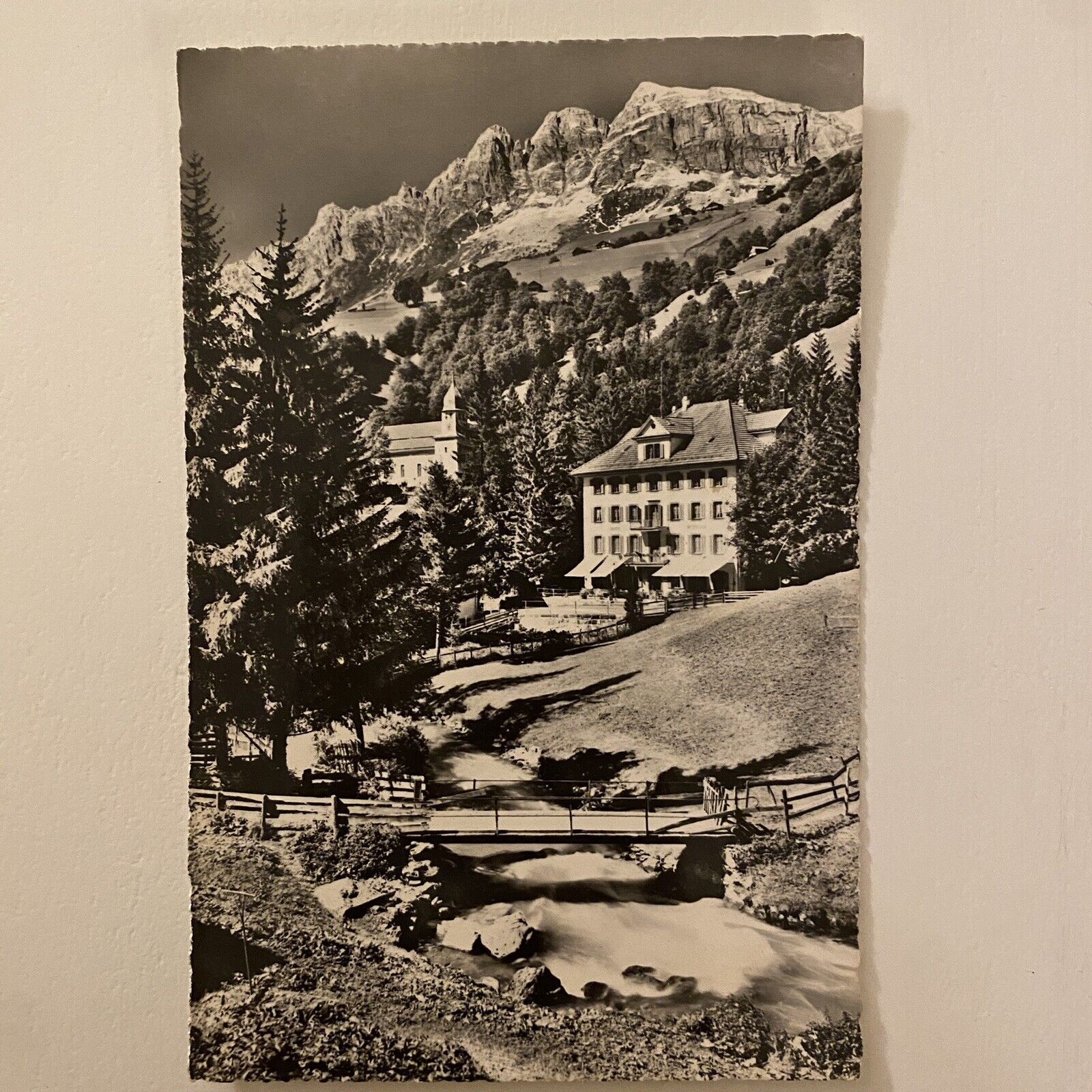 Vtg Hotel Klausen Unterschachen Postcard Switzerland Advertisement Post Card