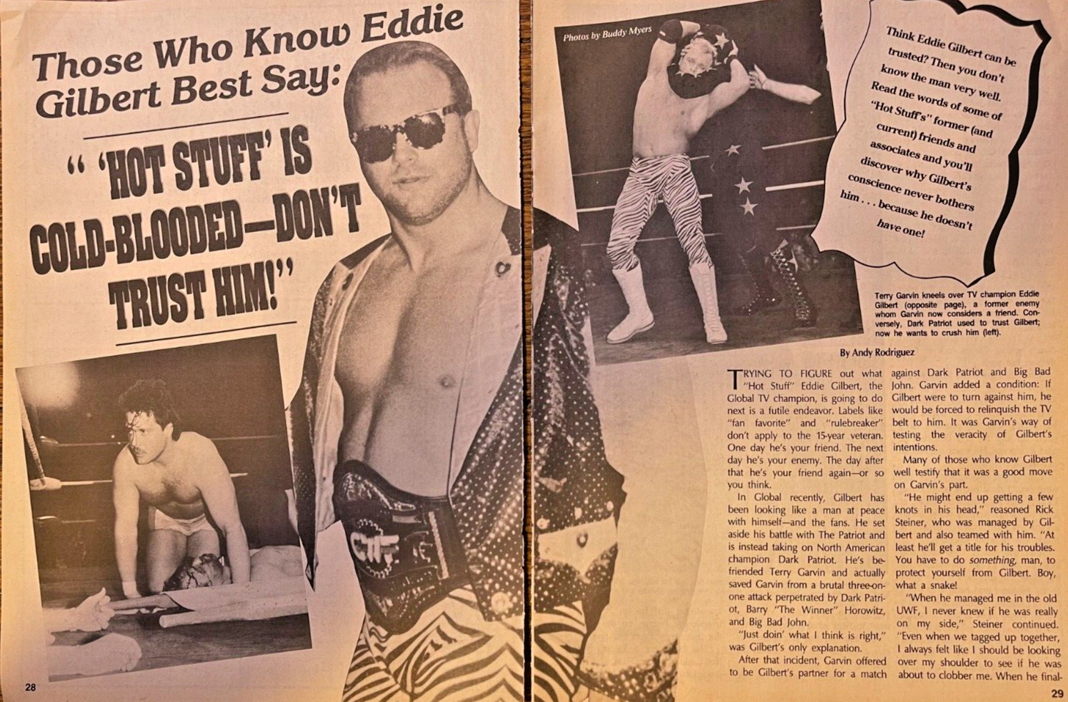 1992 Wrestler Hot Stuff Eddie Gilbert