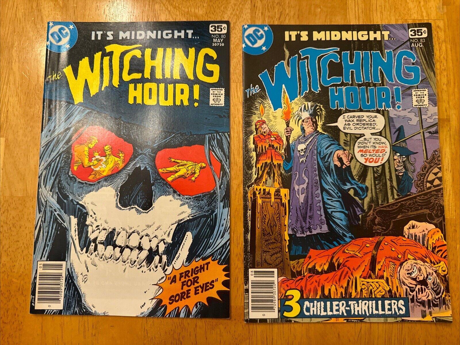 The Witching Hour 80 & 83 Dc Horror Comics Lot Classic. Covers Fine Condition BB