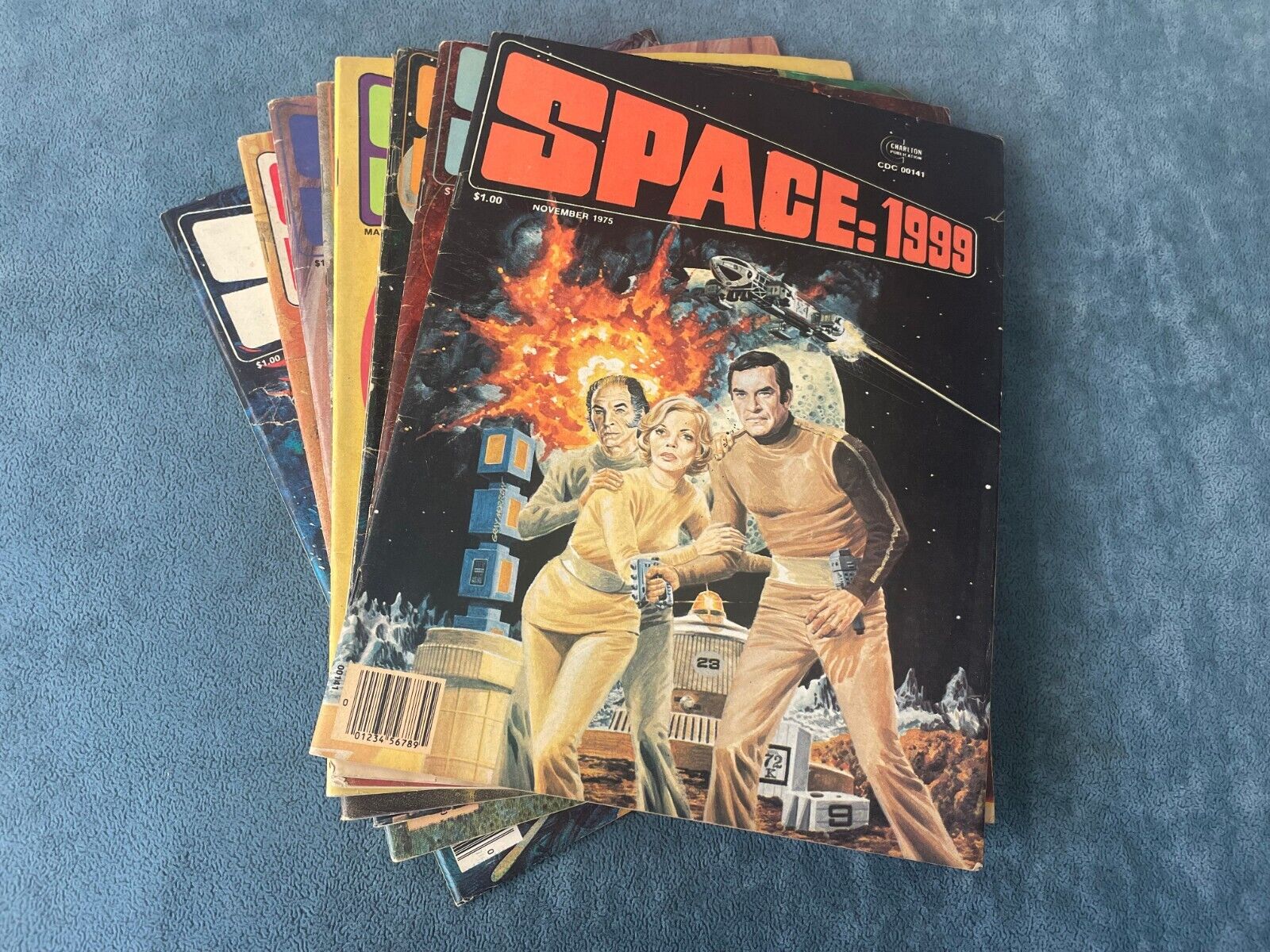 Space 1999 Magazine #1-8 Complete Run 1975 Charlton Comics Mid Low Grades