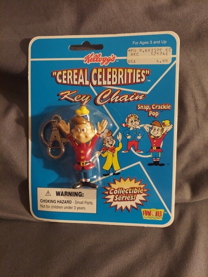 Fun 4 All 1998 Kellogg's Rice Krispies Pop Cereal Celebrity Keychain  NIP