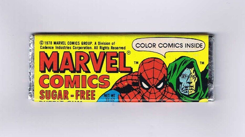 Marvel Comics Topps Sugar Free Bubble Gum 1978 MIP Unbroken & Unopened w/Comic