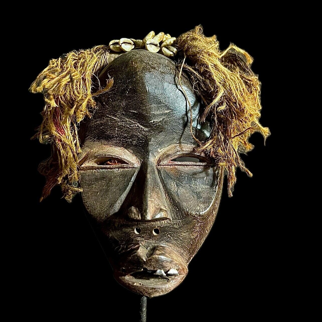 African masks antiques tribal wood mask Face Mask Hanging Dan Mask-9637