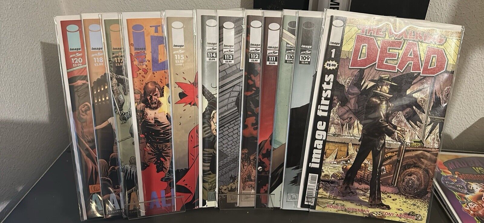 Lot of 12 The Walking Dead Issues 1, 109-118, 120 Image Comics