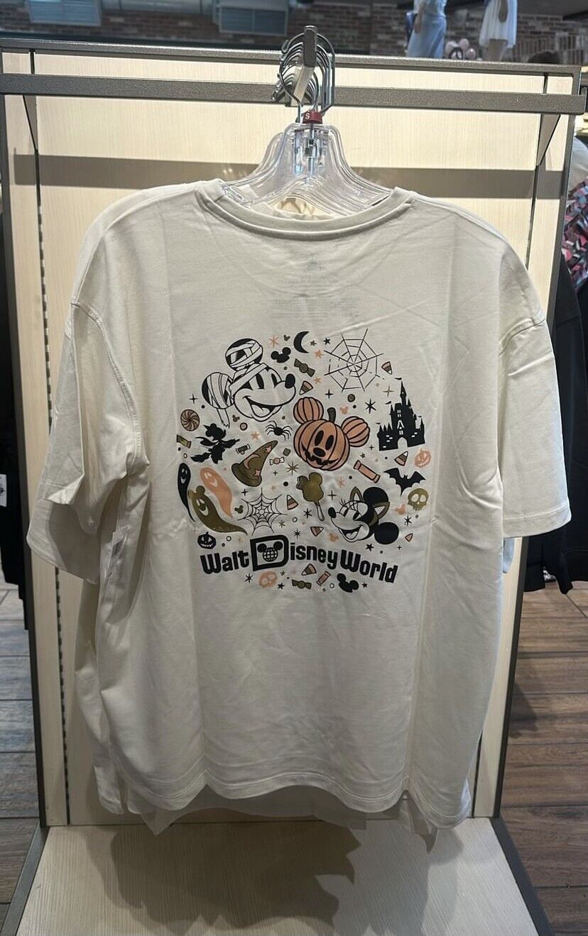 Disney Parks 2024 Halloween Mickey Pumpkin Mummy T-Shirt Size Large