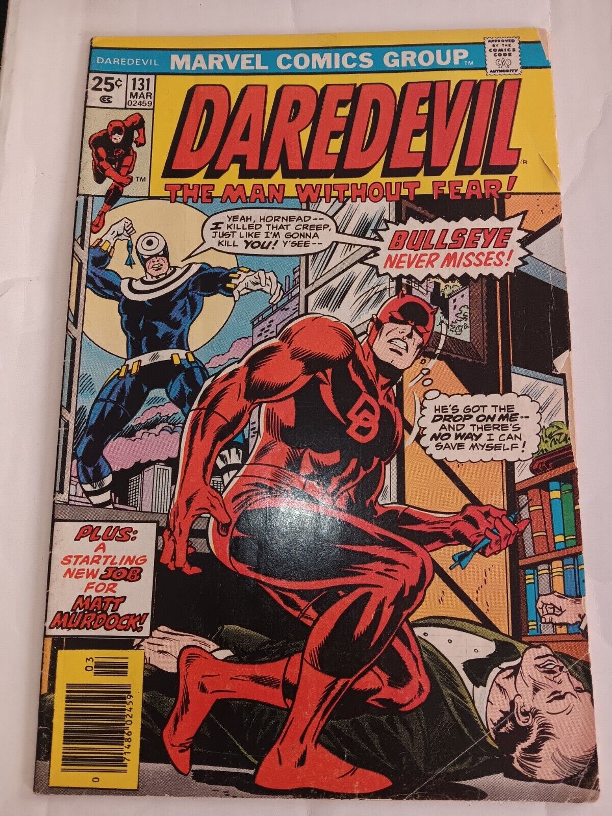 Daredevil #131 (1976 Marvel Comics) - Origin and 🔥1st Appearance Bullseye