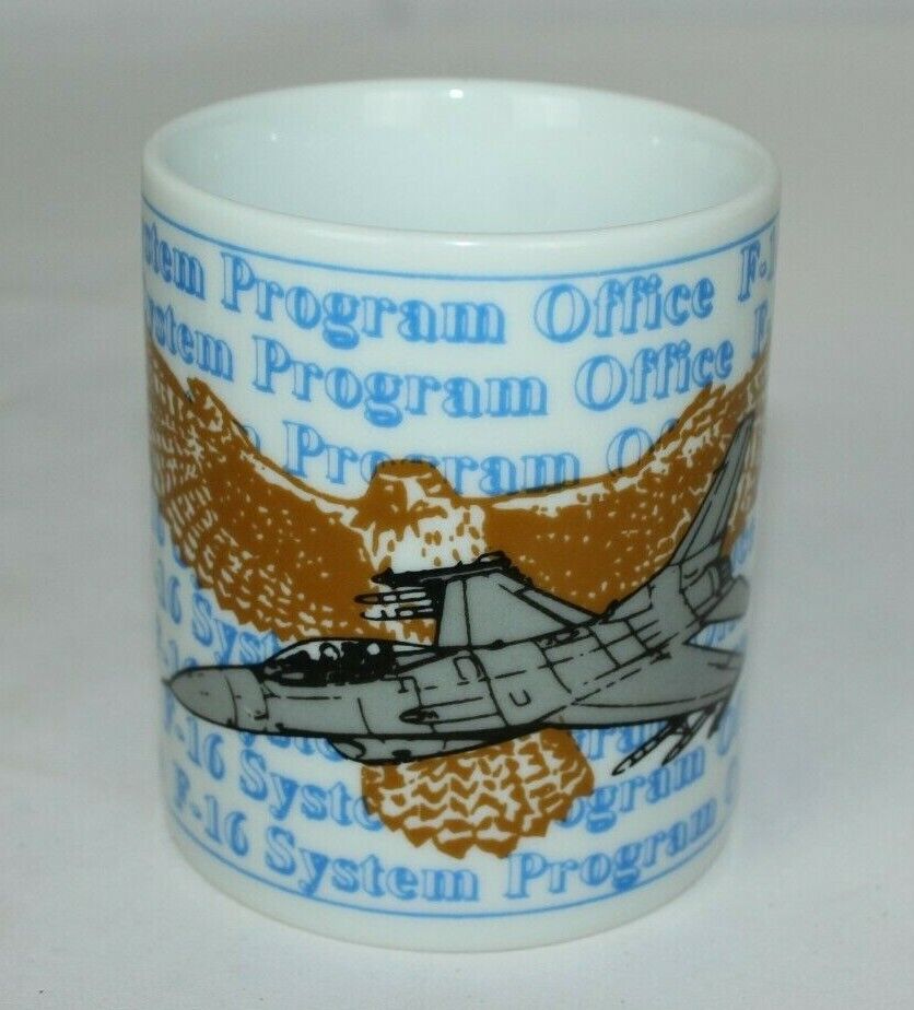 RARE F-16 F16 System Program Office Air Force USAF Coffee Mug