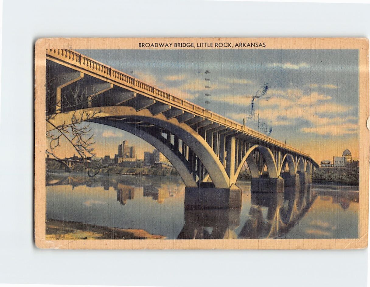 Postcard Broadway Bridge Little Rock Arkansas USA