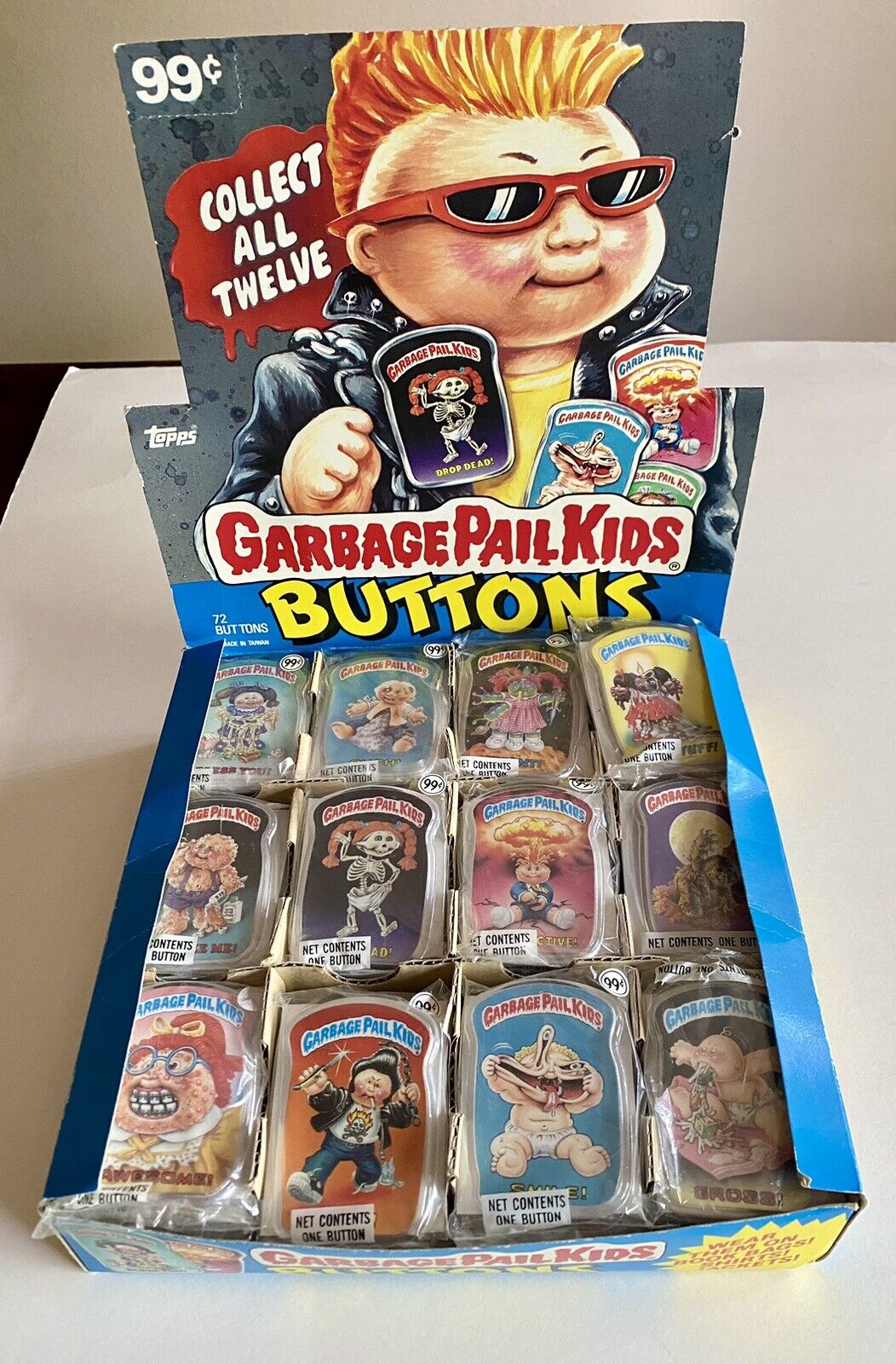 Garbage Pail Kids Vintage 1986- 72 Piece Full Original Store Display Box RARE