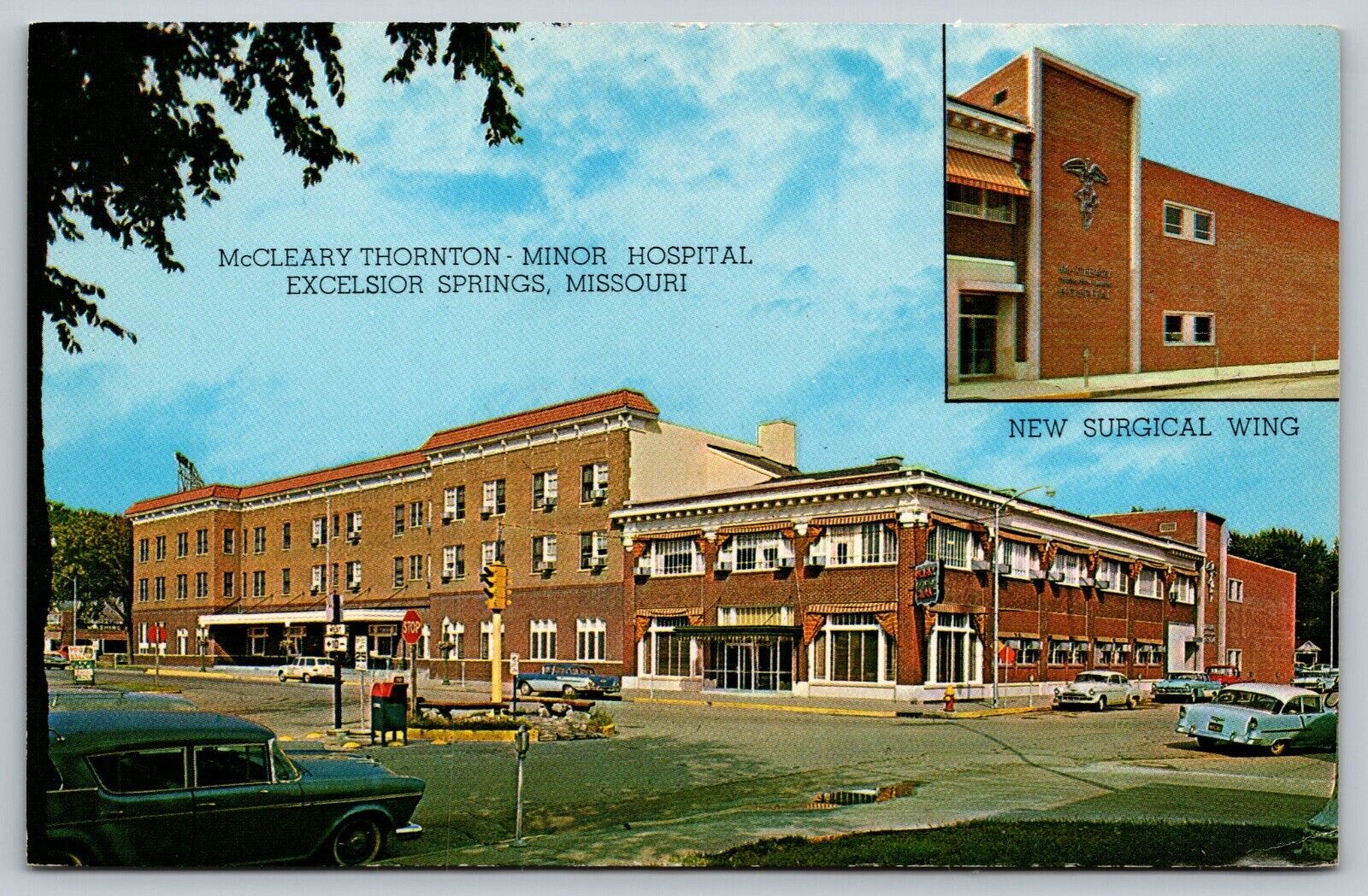 Missouri Postcard McCleary Thornton Hospital Excelsior Springs MO