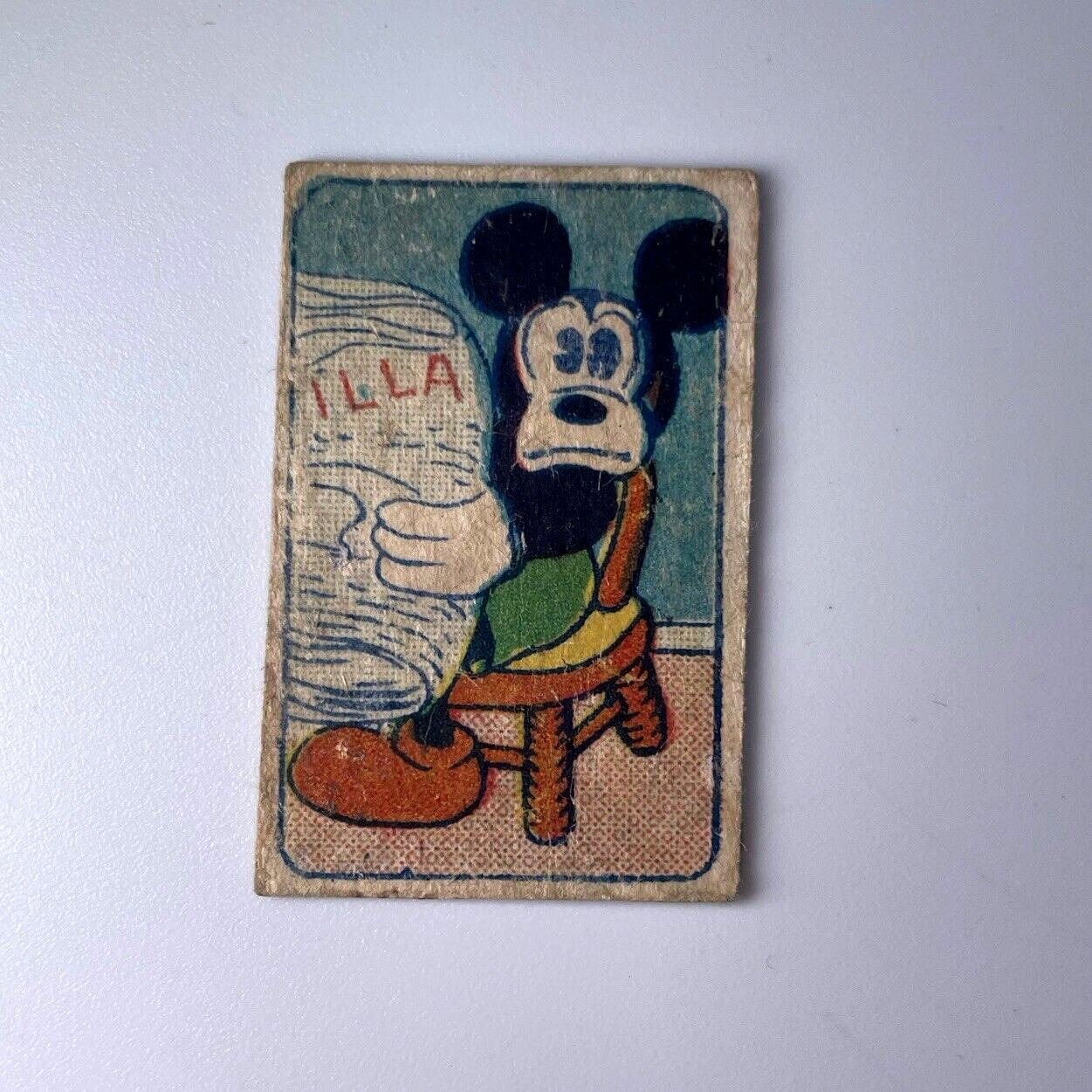 Mickey Mouse Vintage Super rare card Mini menko japanese No,4