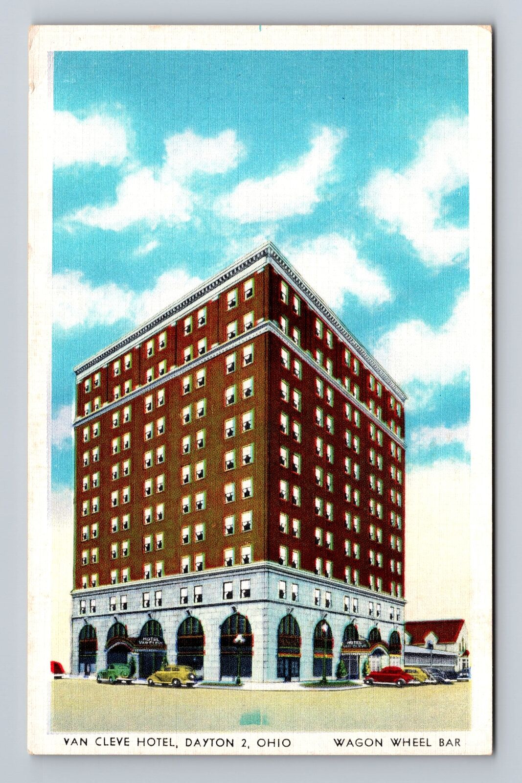 Dayton OH-Ohio, Van Cleve Hotel, Advertising, Antique Vintage Postcard