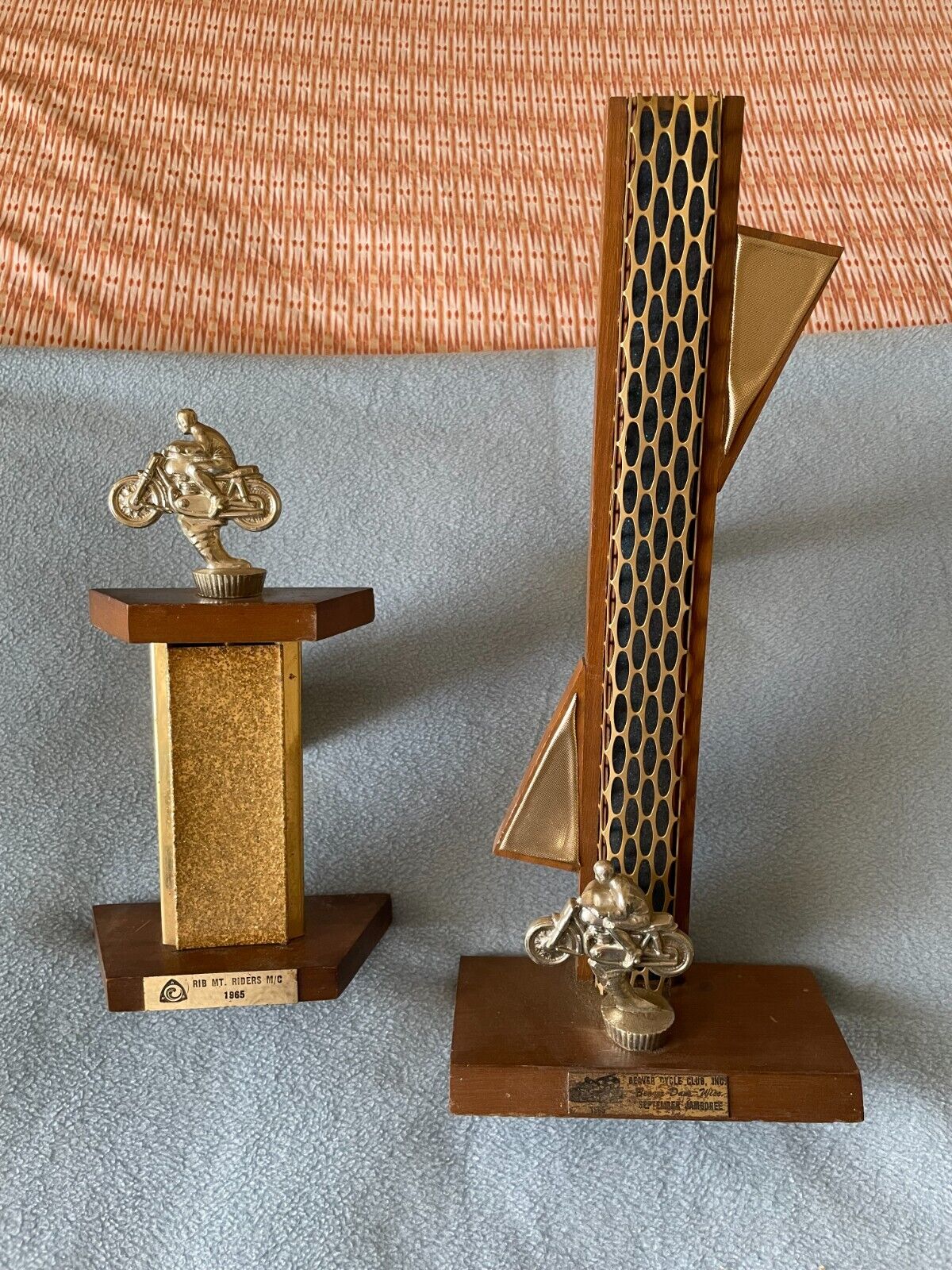 vintage motorcycle trophy