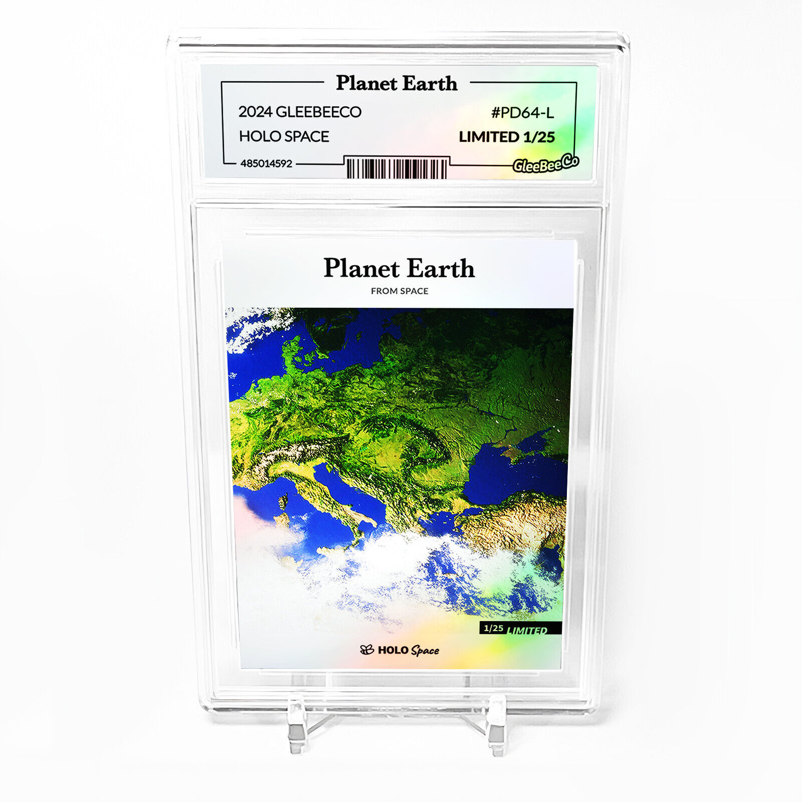 PLANET EARTH From Space Card 2024 GleeBeeCo Holographic #PD64-L /25