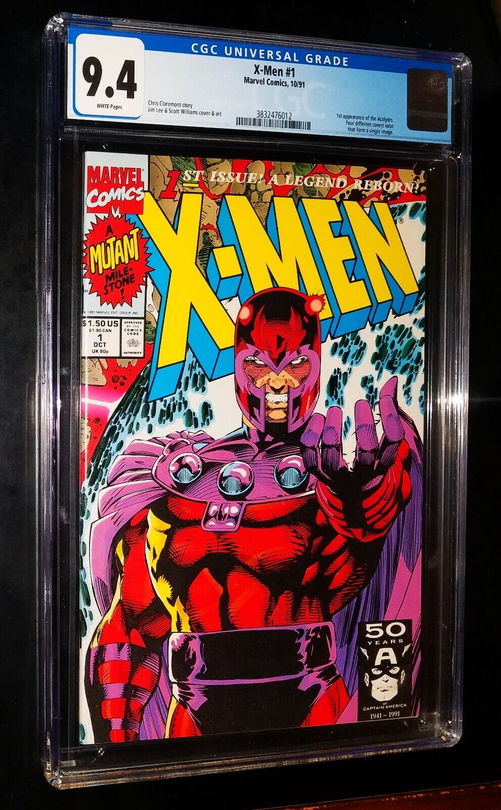 X-MEN #1 1991 Marvel Comics CGC 9.4 Near Mint White Pages KEY ISSUE