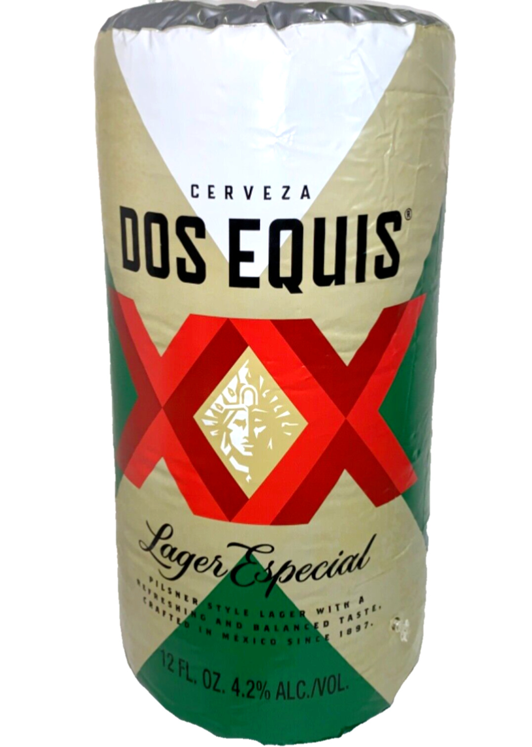 Dos Equis XX Hanging Inflatable Beer Can 32”Tall x 14”Wide Man Cave Bar Decor