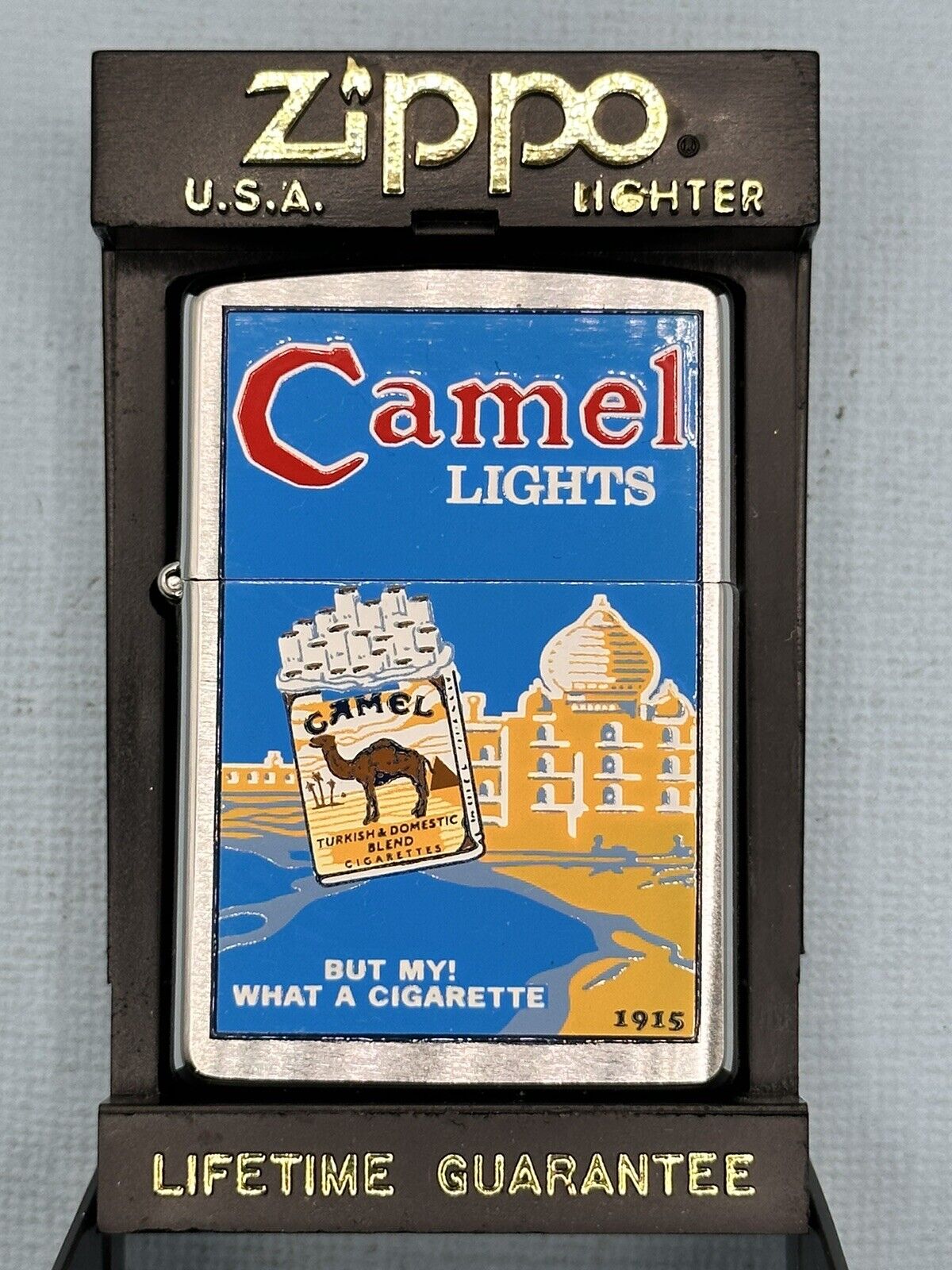 Vintage 1998 Camel Lights 1915 But My Chrome Zippo Lighter NEW RARE