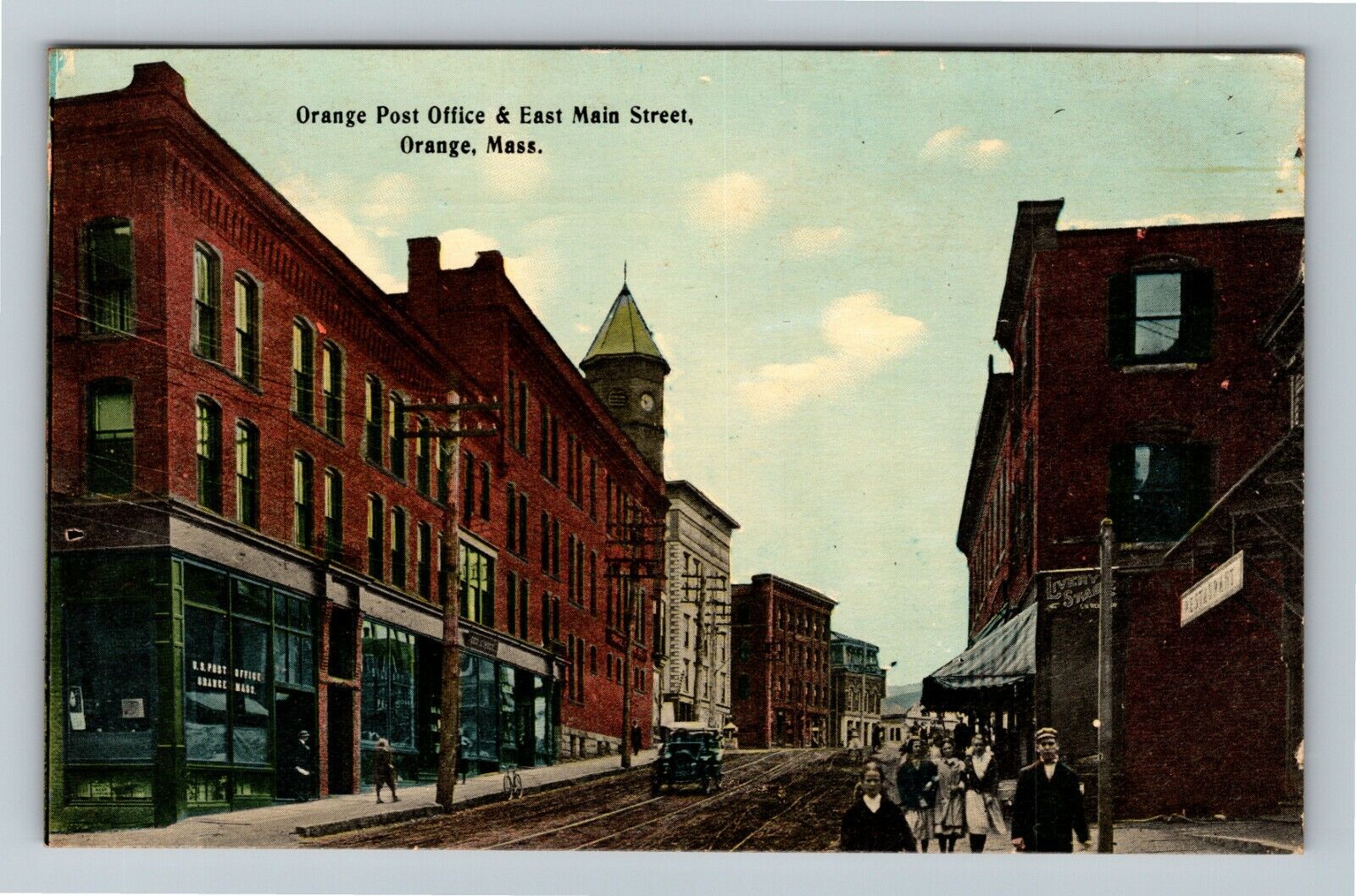Orange MA-Massachusetts, Livery Stable, East Main St., c1910 Vintage Postcard