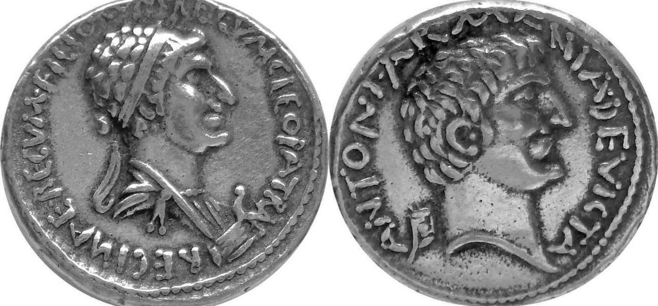 Cleopatra & Marc Antony,Famous Romance, Roman History, REPLICA REPRODUCTION COIN