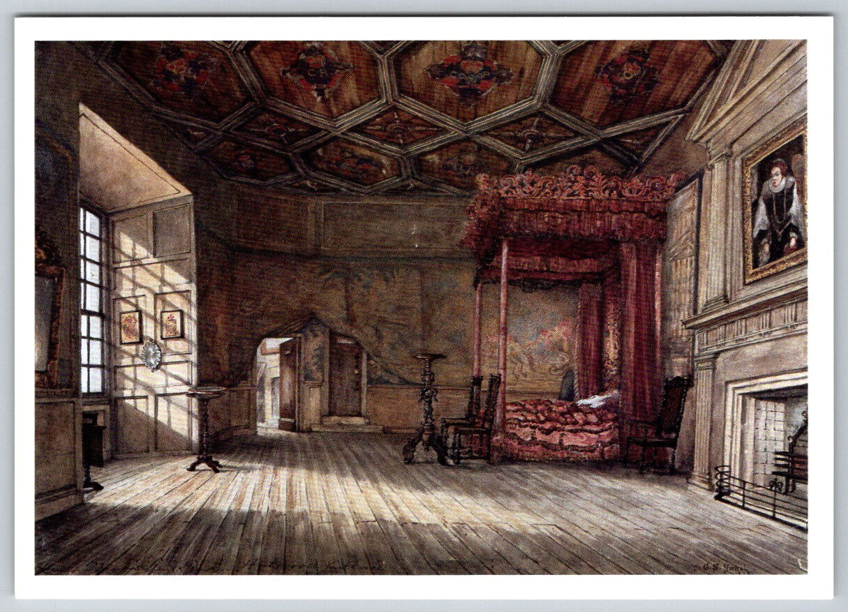 Queen Mary's Bedroom Edinburgh Scotland Holyrood Palace Postcard