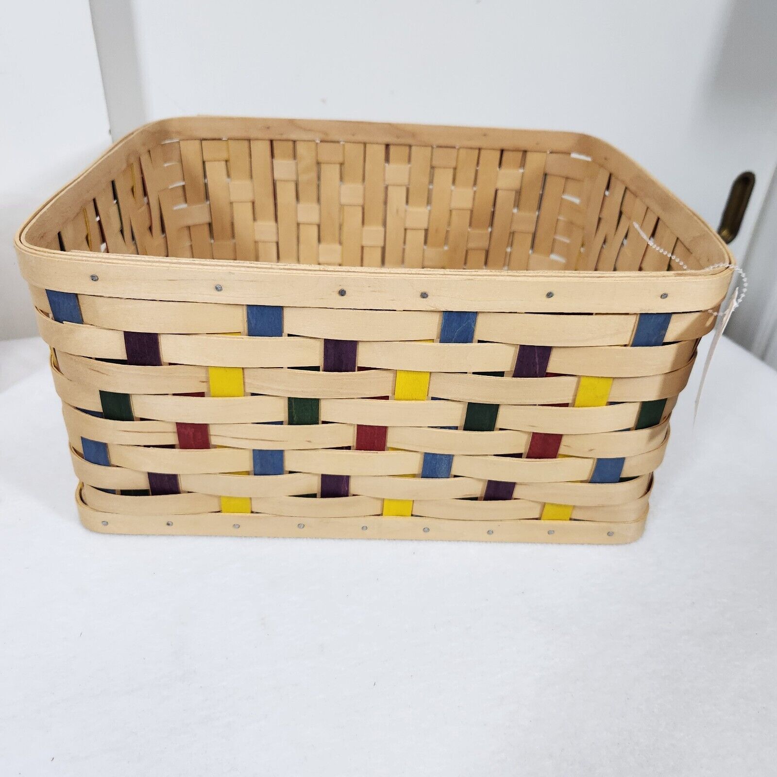 Longaberger Rare Prototype Large Confetti Basket NEW With Paper Tag HOMESTEAD