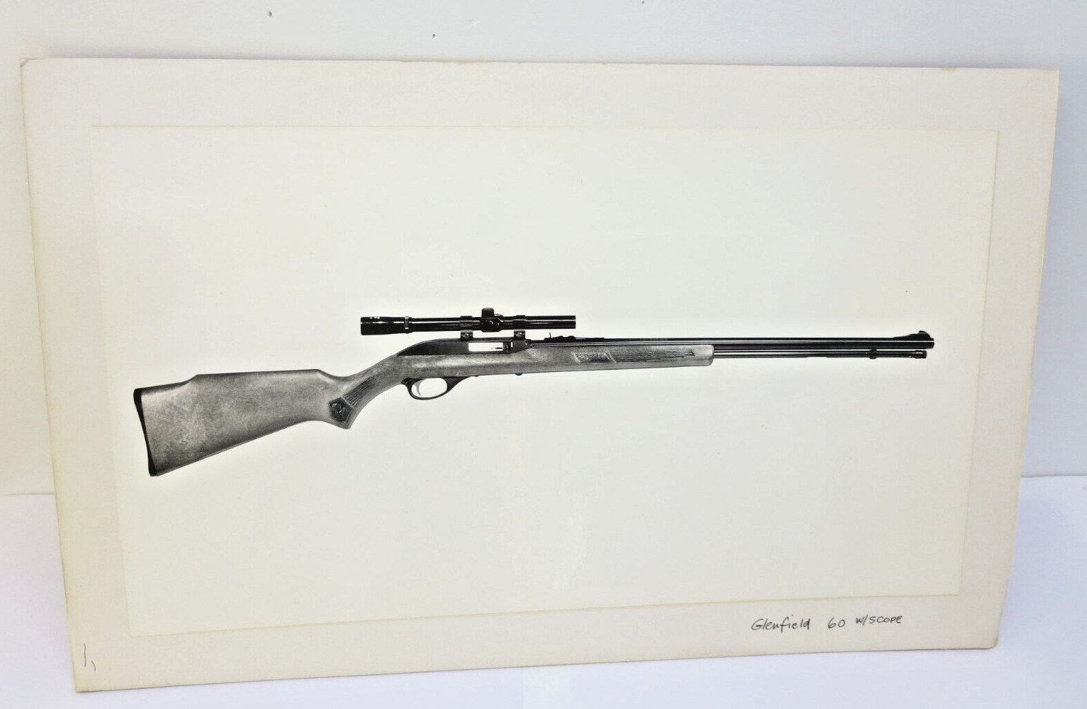 1970's Authentic Graphics Ad Agency Picture Marlin Glenfield 60 Gun .Unique