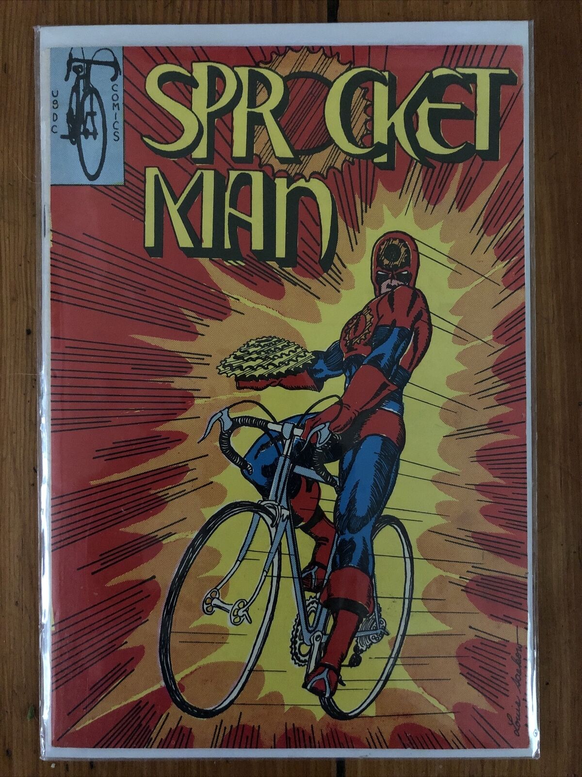 Sprocket Man 1975 Urban Bikeway Design Collab 1st Print Bicycle Safety Comic VG+