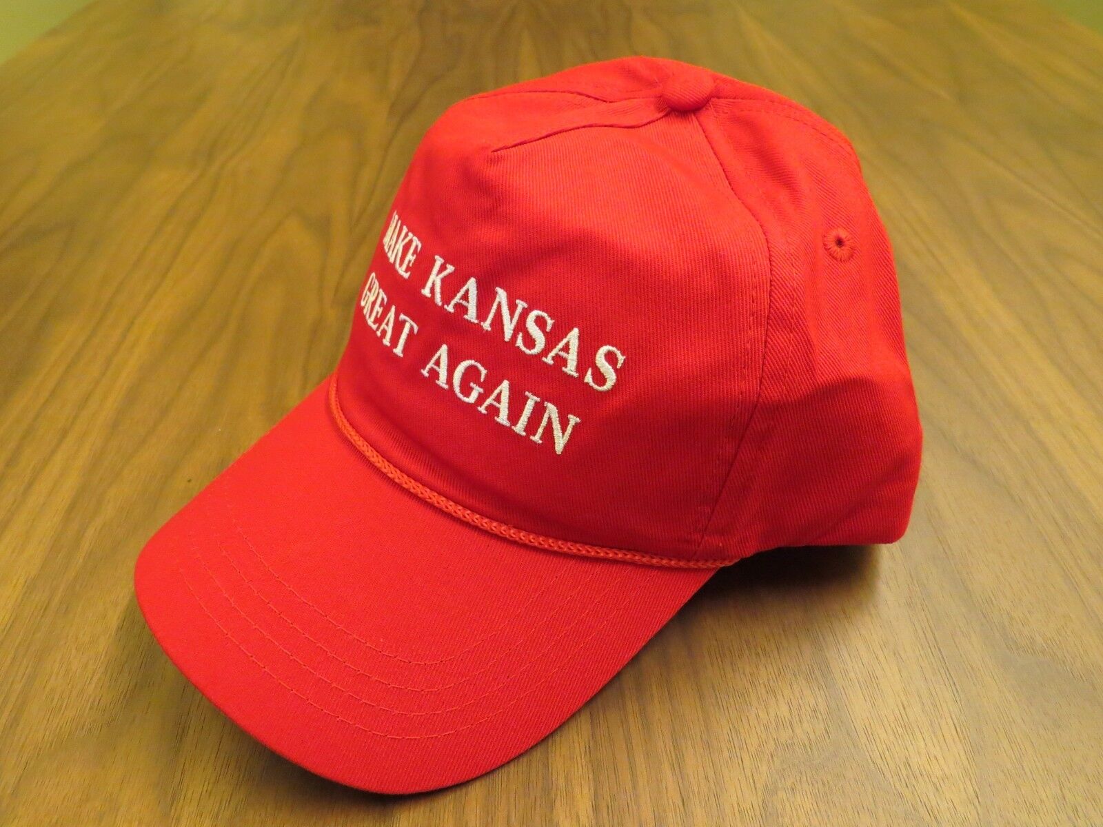 MAKE KANSAS GREAT AGAIN USA HAT DONALD TRUMP AMERICA EMBROIDERED CAP RED KU