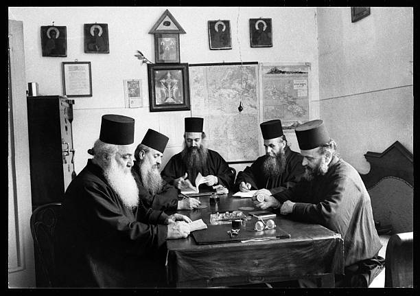 Elders From A Monastery On Athos 1900s OLD PHOTO