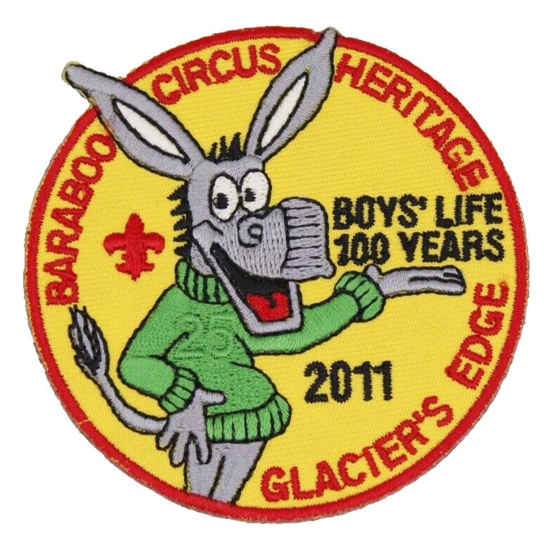 2011 Baraboo Circus Heritage Boys' Life Trail Patch Glacier's Edge Council WI