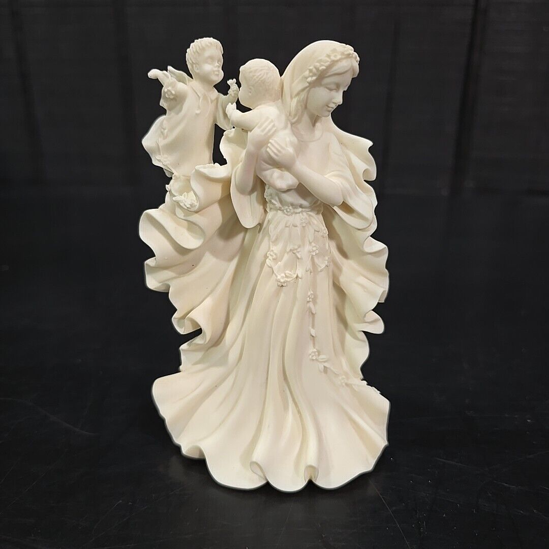 VTG Roman Millenium Rejoice Figurine Mother Child Angel 97 Retired 5.5in 8F1301 