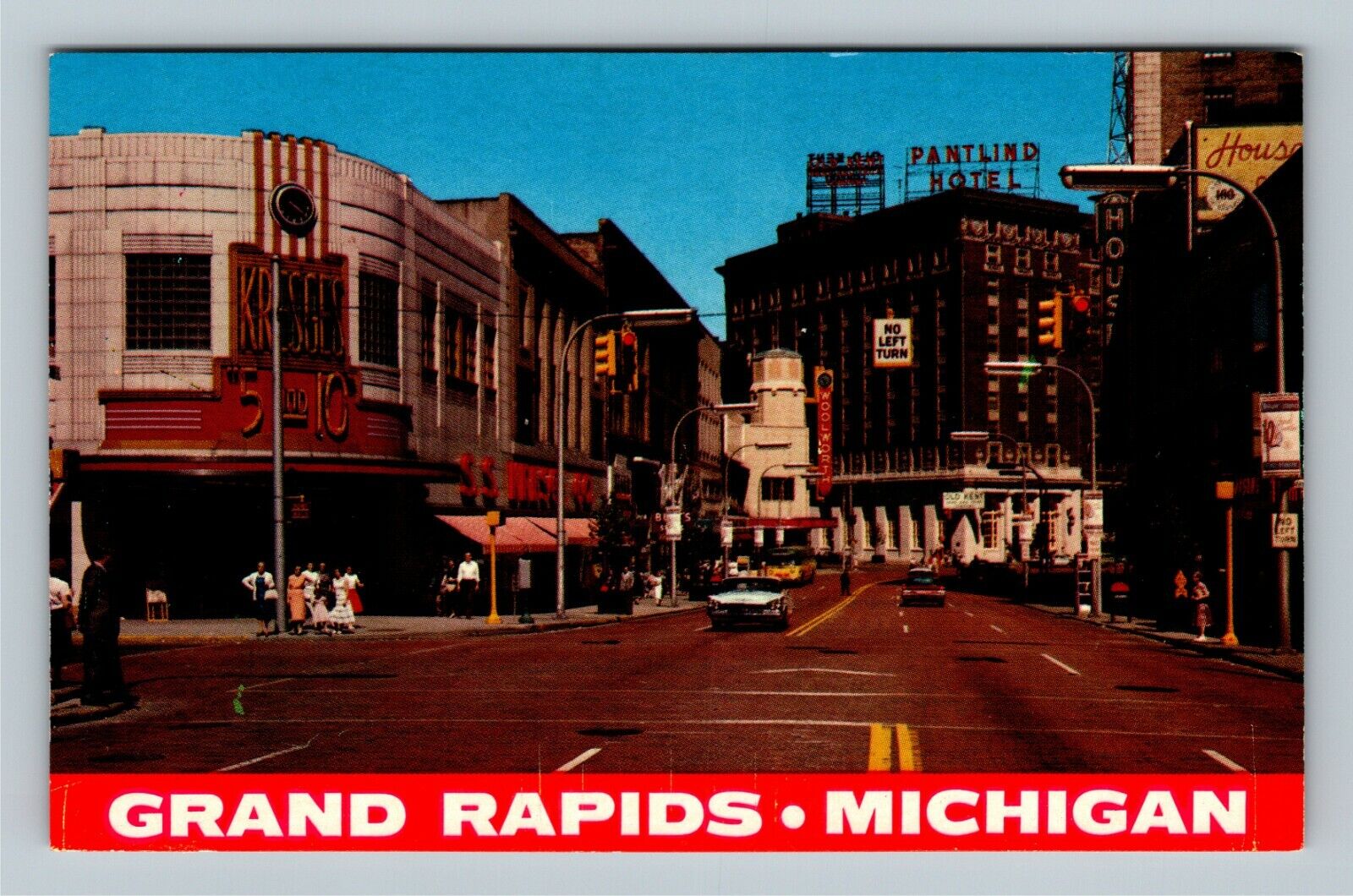 Grand Rapids MI 1950\'s Greetings Shops Plantlind Hotel Michigan Vintage Postcard