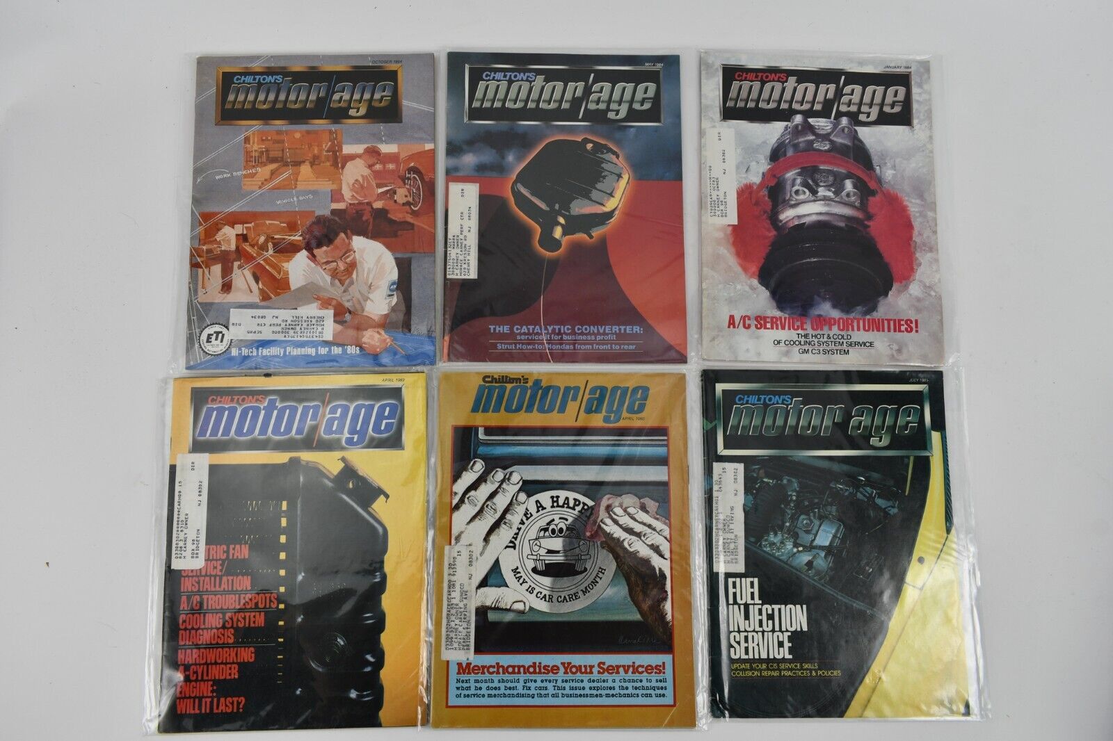 Chilton's Motor Age Magazine 70s 80s Lot Of 18 SEALED