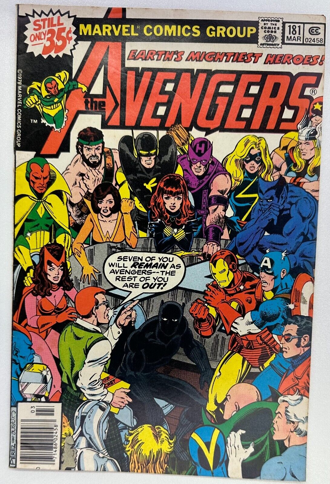 Avengers #181, 1st Appearance Scott Lang, GD/VG, Marvel Comics 1979