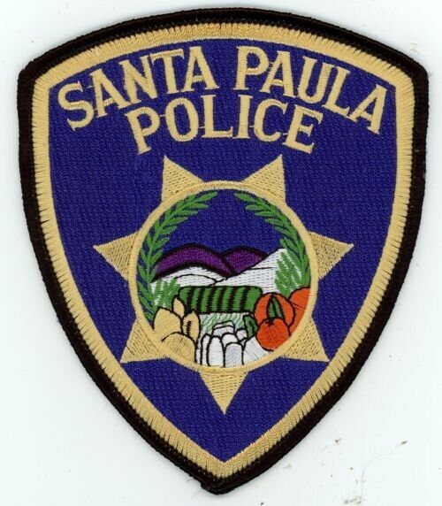 CALIFORNIA CA SANTA PAULA POLICE NICE SHOULDER PATCH SHERIFF