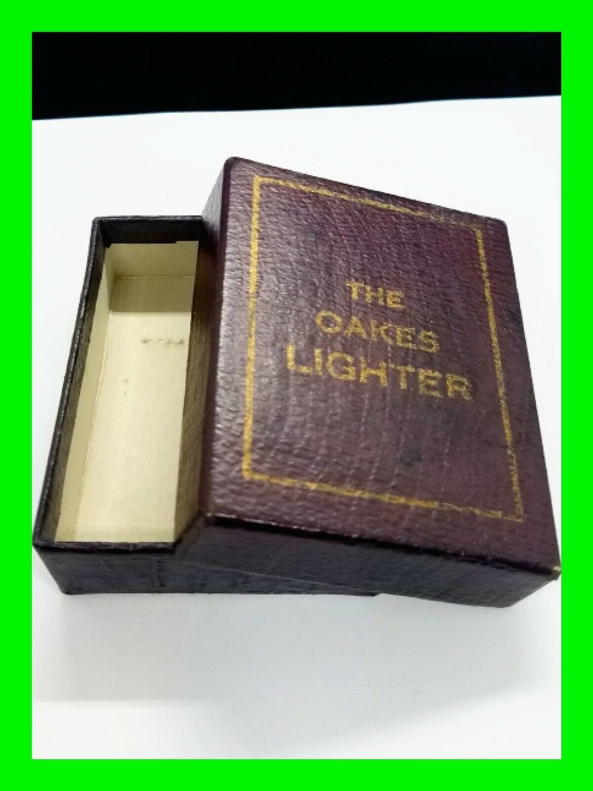 Rare Early 1930\'s Vintage Oakes Lift Arm Petrol Lighter Empty Box Only 1 Of 23