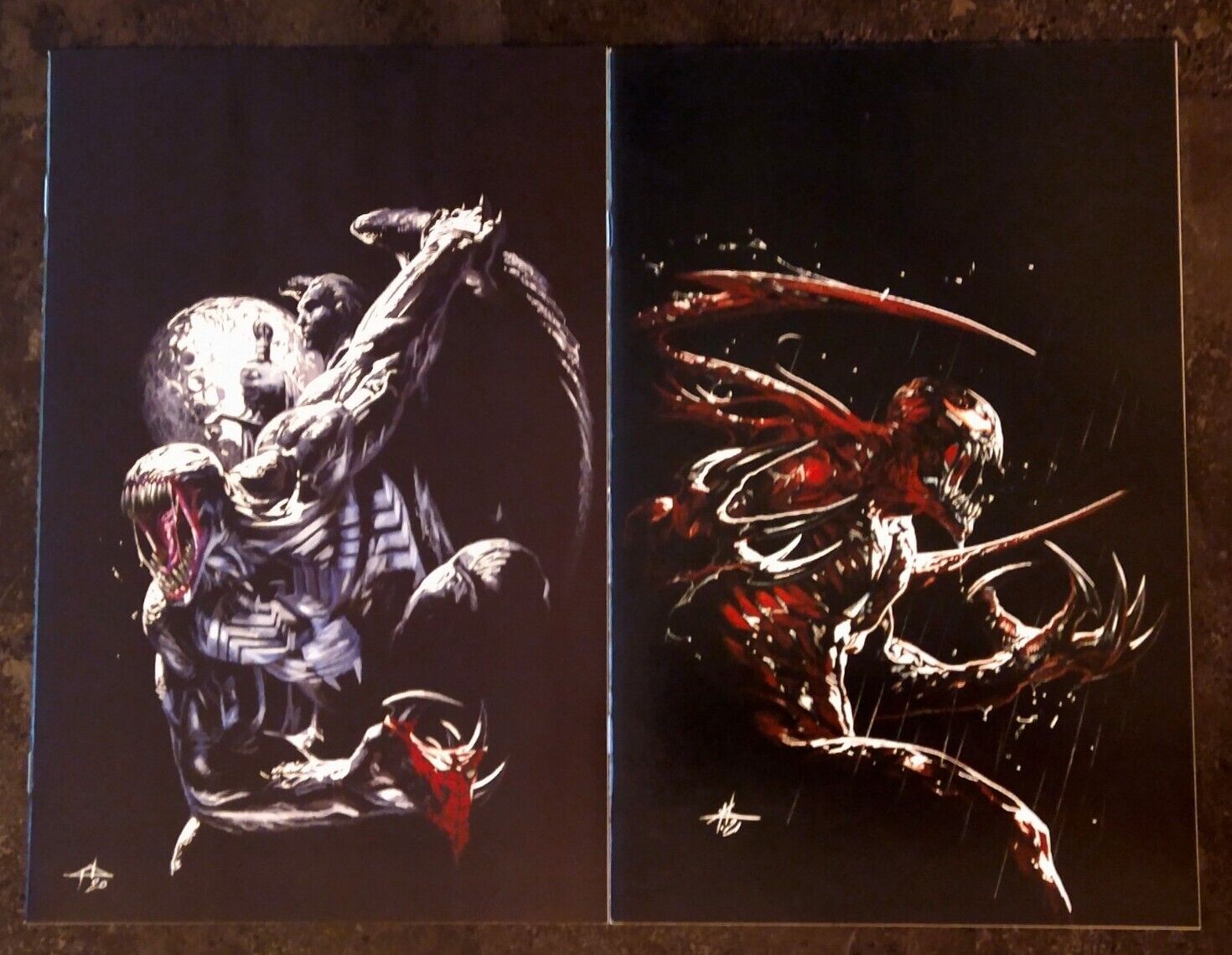 Venom #31 + Carnage Forever #1 Gabriele Dell'otto Exclusive Virgin Variant Set