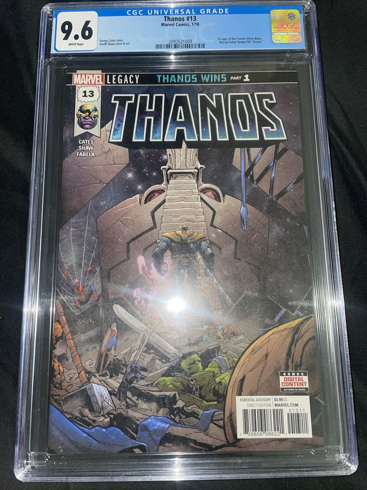 Marvel Comics Thanos #13 CGC 9.6 1st First Appearance of Cosmic Ghost Rider