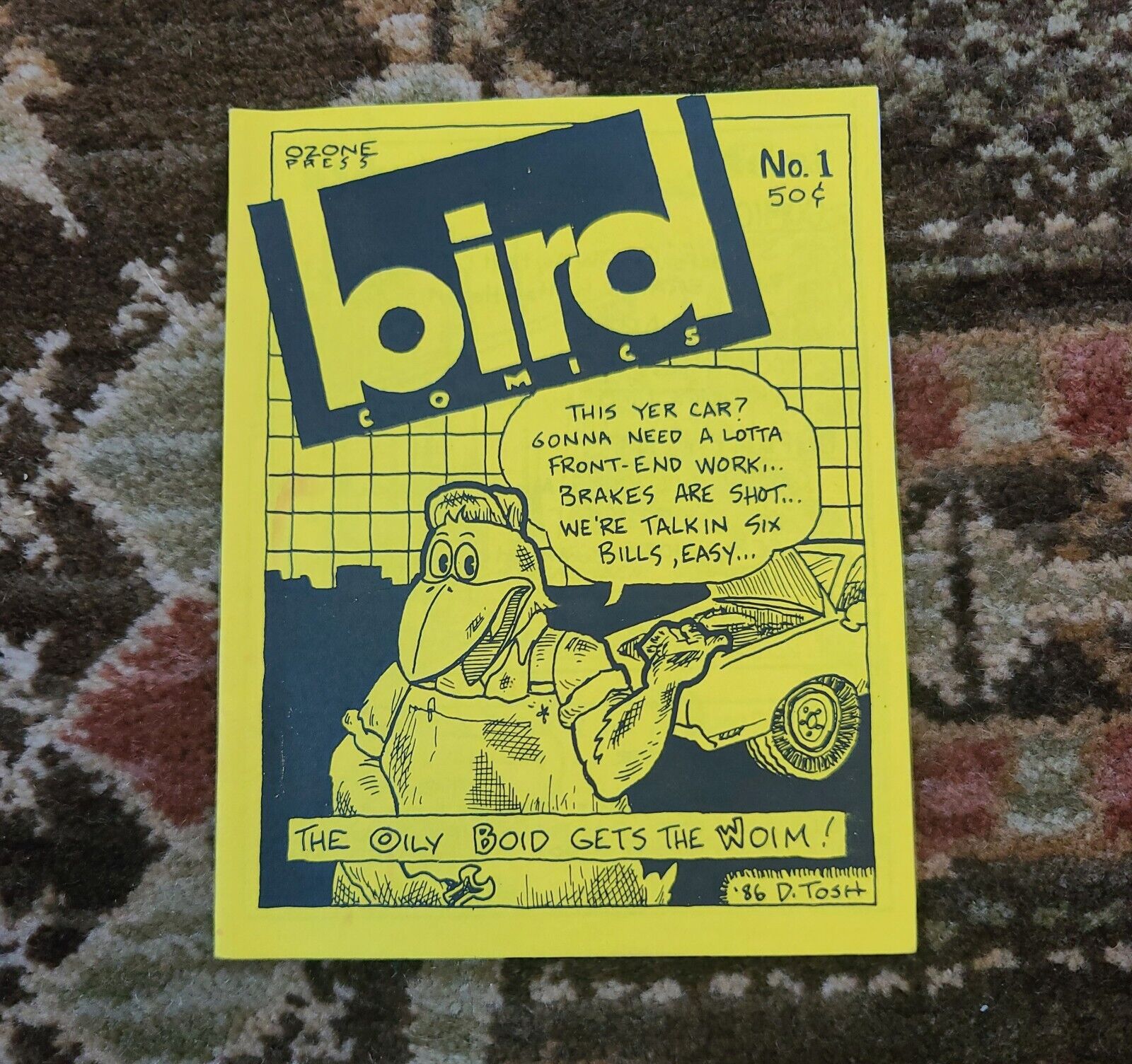VTG 1986 BIRD Comics #1 Ozone Press 1st Print Ltd Ed 300, Hal Hargit & D. Tosh
