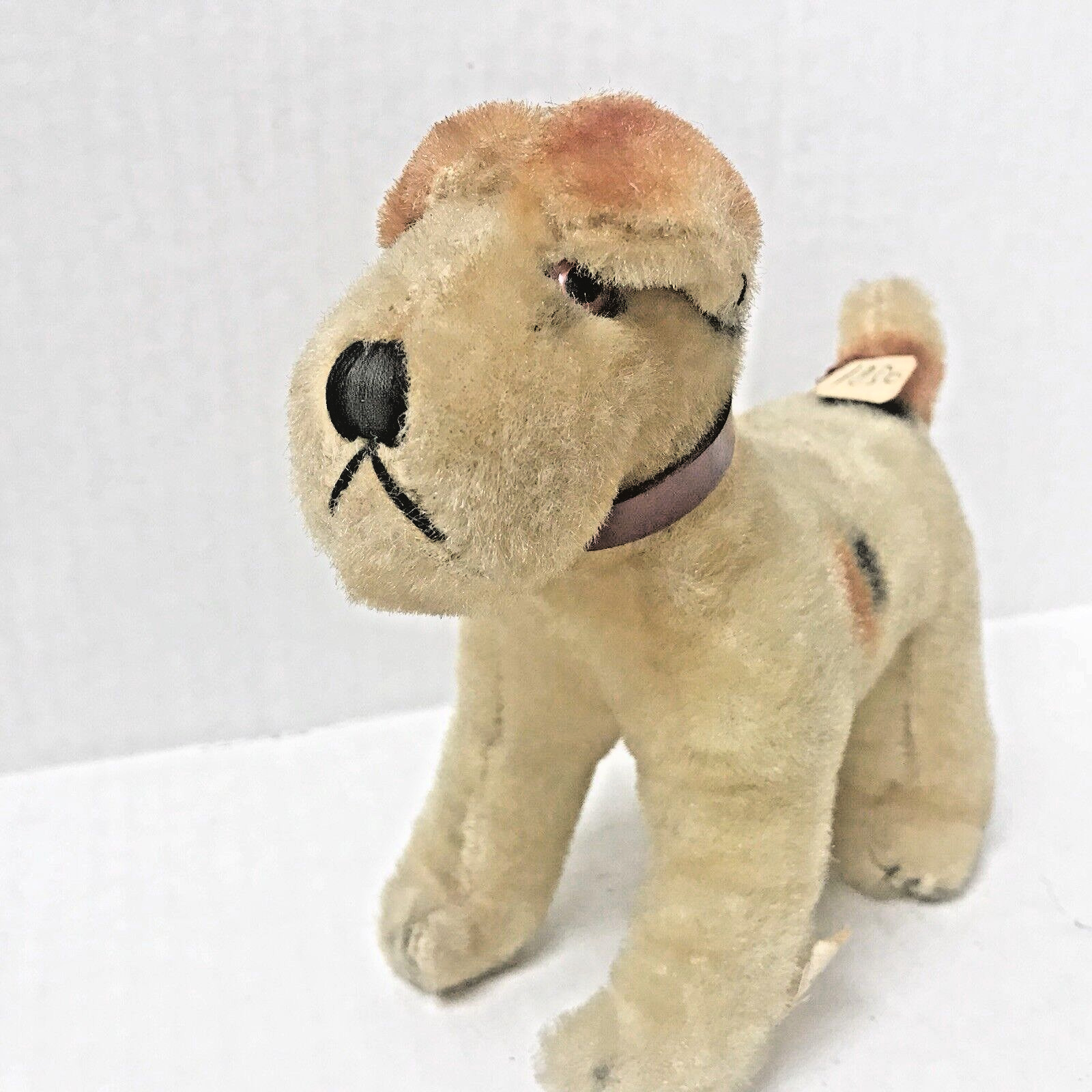 Vintage Made In Japan Plush Terrier Dog